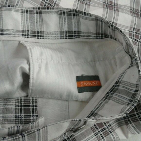 Savanne white& ‎ Tan Striped Casual Shorts sz - Picture 4 of 7